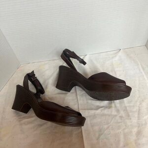 Elegant Brown Women's Platform Sandals